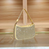 Evening Clutch - Elegant Rhinestone Handbag