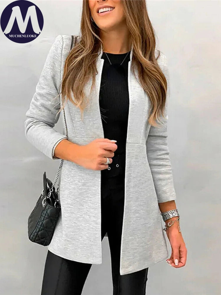 Women's Wool Blend Mid-Length Coat