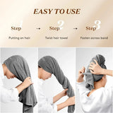 Super Absorbent Elastic Band Head Towel