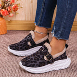 Fashion Leopard Print Wedge Sneakers