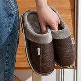 Anti-Slip Comfy Indoor Winter Warm Soft Cotton Plush Shoes