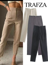 Slim Fit Pencil Capri Pants