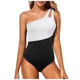 One-Shoulder Hollow Swimsuit