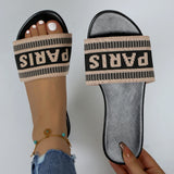 Ladies Casual Slides - Women's Beach Slippers Flats