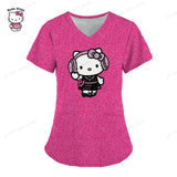 Hello Kitty Kawaii Nurse Scrub Tops