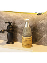 400ml Retro Style Push-Type Brushed Tapered Ceramic Soap/Lotion Bottle