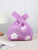 Handmade Knit Handbag - Mini Shoulder Bag