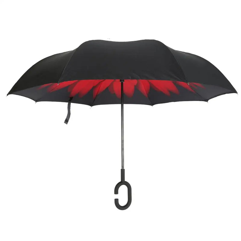 Reverse Long Handle Automatic Safety Anti-Rebound Umbrella