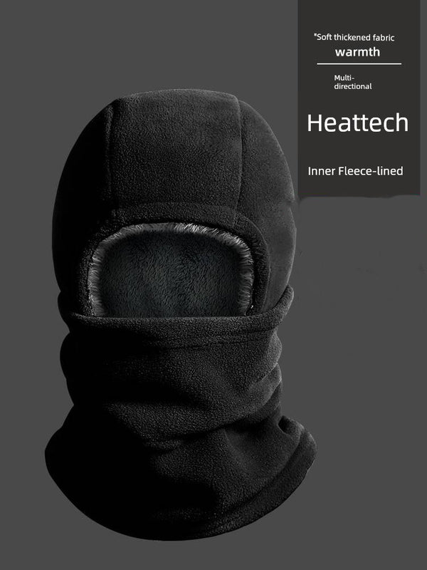 Fleece Winter Hat & Scarf with Integrated Wind Mask