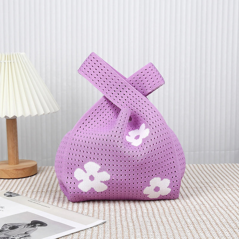 Handmade Knit Handbag - Mini Shoulder Bag