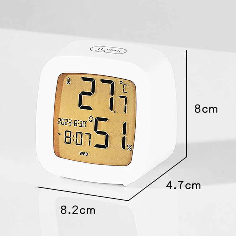 LED Alarm Clock with Backlight and Temperature/Humidity Monitor