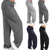 Black and Gray Jogger Trousers