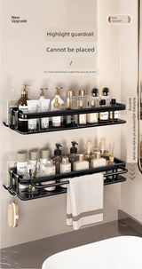 Punch-Free Toilet Sink Wall-Mounted Storage Rack