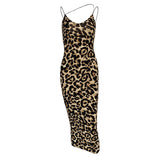 Leopard Bodycon Midi Dress