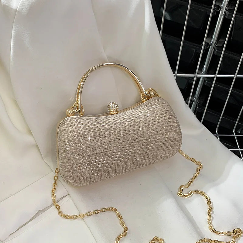 Gold Diamond Evening Bag - Luxury Handbag