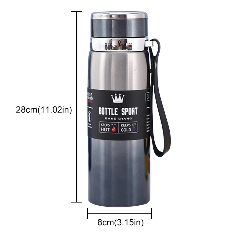 1000ML Stainless Steel Thermos Bottle - Thermal Water Bottle for Hot & Cold Drinks