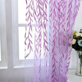 1 Pair Cute Willow Leaf Curtains