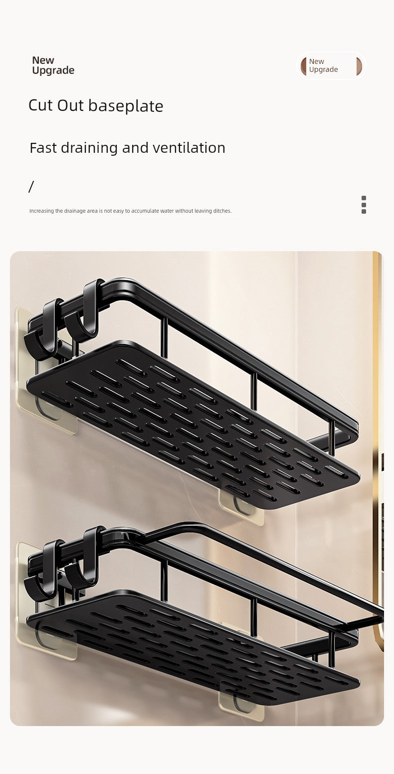 Punch-Free Toilet Sink Wall-Mounted Storage Rack