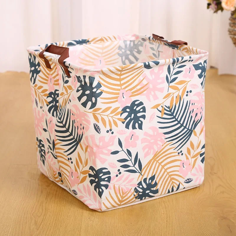 Cube Folding Fabric Storage Basket – Eco-Friendly Organizer