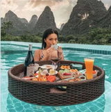 Bali Rattan Swimming Pool Floating Tray