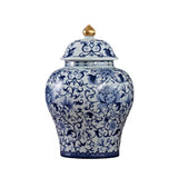 Modern Enamel Painted Flower Decorative Jar