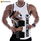 Men's Love Fitness Tank Top - 3D Printed Tank Tops 