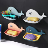 Whale Shape Soap Box Drain Soap Holder Box