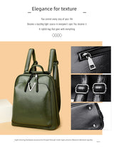 Travel Leather Made Retro Fashion Women's Backpack