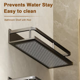 Punch-Free Bathroom or Shower Shelf - Aluminum Hanging Rack