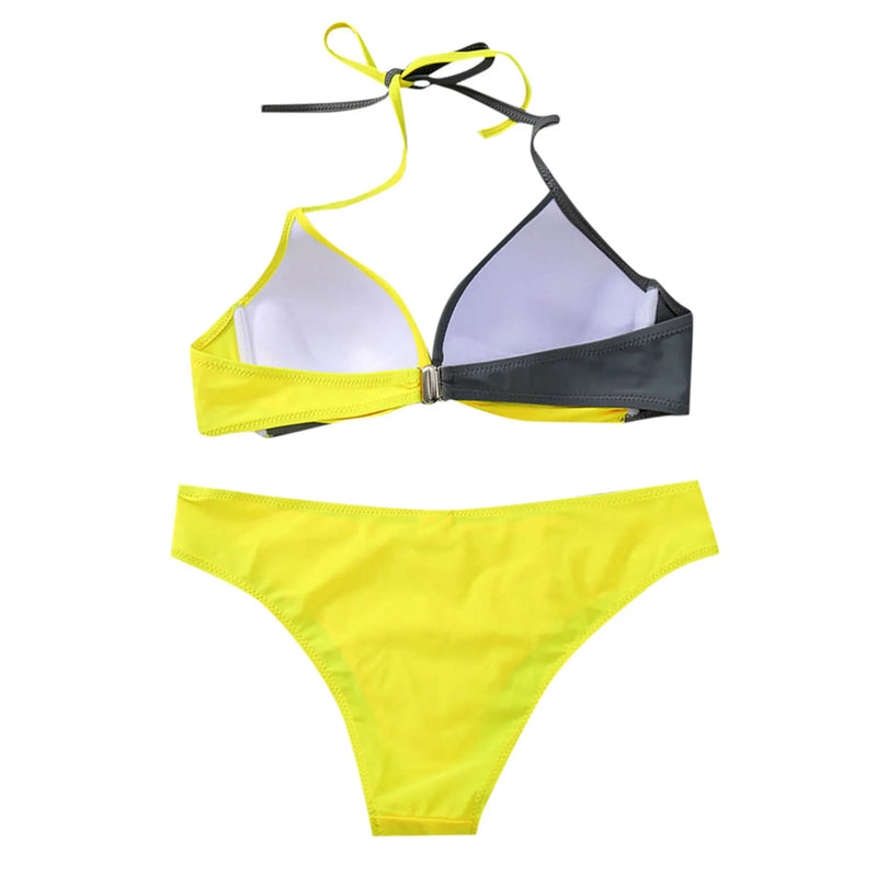 Split Color Bikini - Swimwear Women