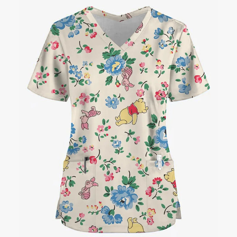 Winnie the Pooh 3D Scrub Tops