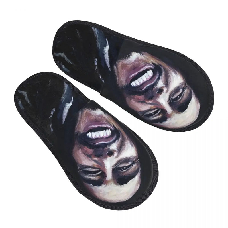 Jamaica Reggae Rock Bob Marley Soft Comfort Memory Foam Slippers