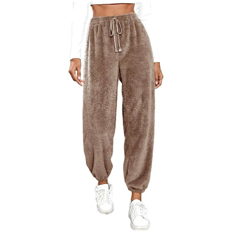 Teddy Bear Fleece Fur Joggers