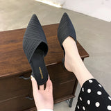 Mule High Heel Slippers - Pointed Toe Slides