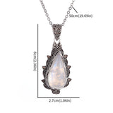 Exquisite Drop Shape Moonstone Necklace Pendant