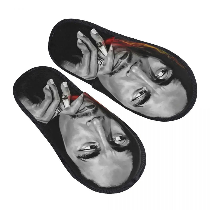 Jamaica Reggae Rock Bob Marley Soft Comfort Memory Foam Slippers