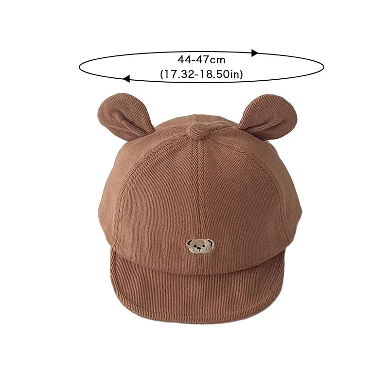 Cute Ear Cartoon Bear Kids Cap