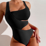 Cikini-One-Piece Swimsuit - Color Contrast Beach Bikini