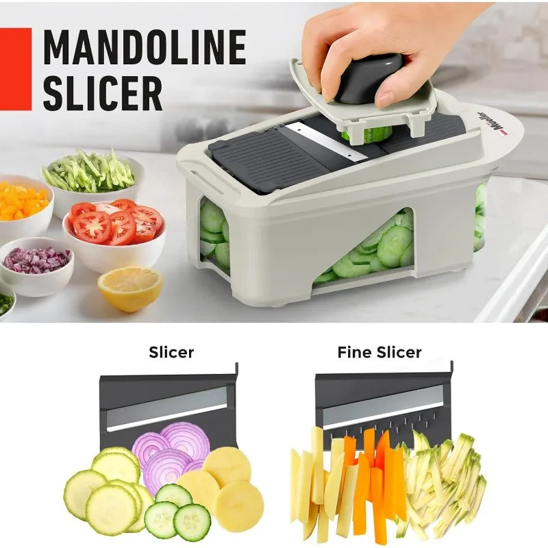 Mueller Pro-Series 12-Blade All-in-One Mandoline Slicer & Food Chopper