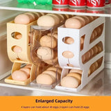 4-Tier Automatic Rolling Egg Holder for Fridge