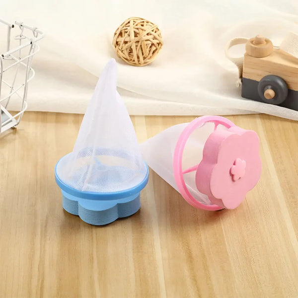 Washing Machine Reusable Flower Shaped Hair Filter