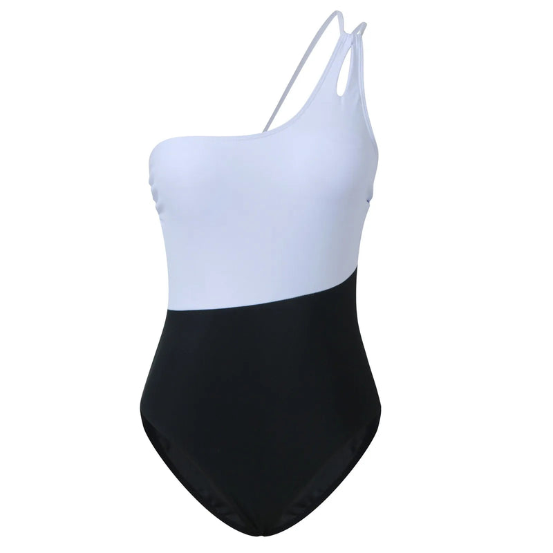 One-Shoulder Hollow Swimsuit