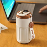 450ml Thermos Bottle with Intelligent Temperature Display - Stainless Steel Thermal Cup