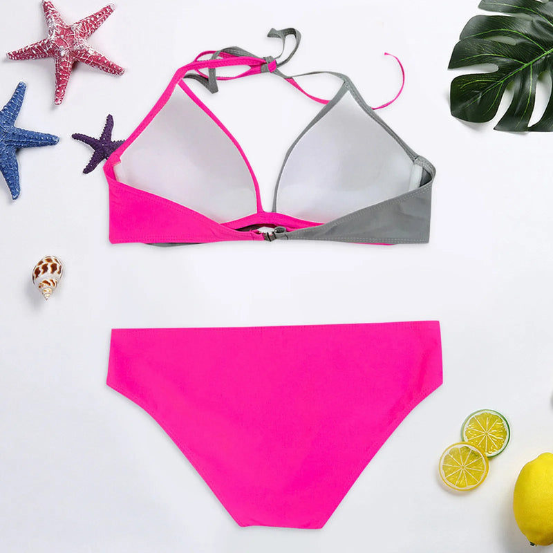 Split Color Bikini - Swimwear Women