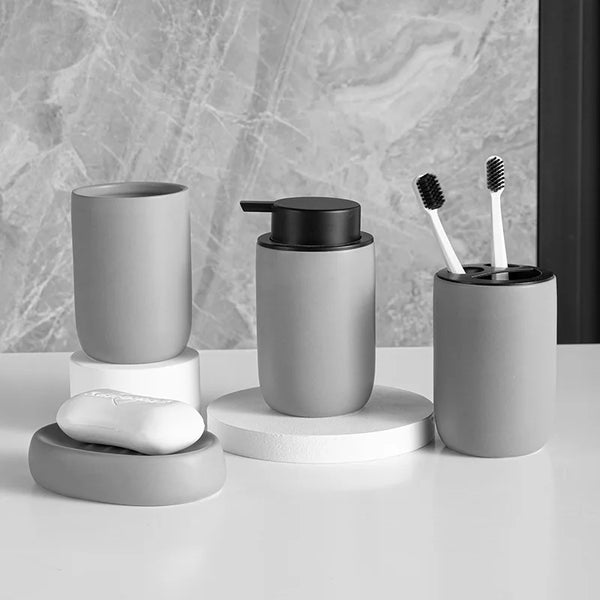 Nordic Ceramic Bathroom Liquid Soap Dispenser