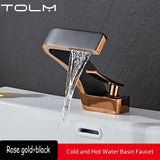 Brass Black Gold Basin Faucet