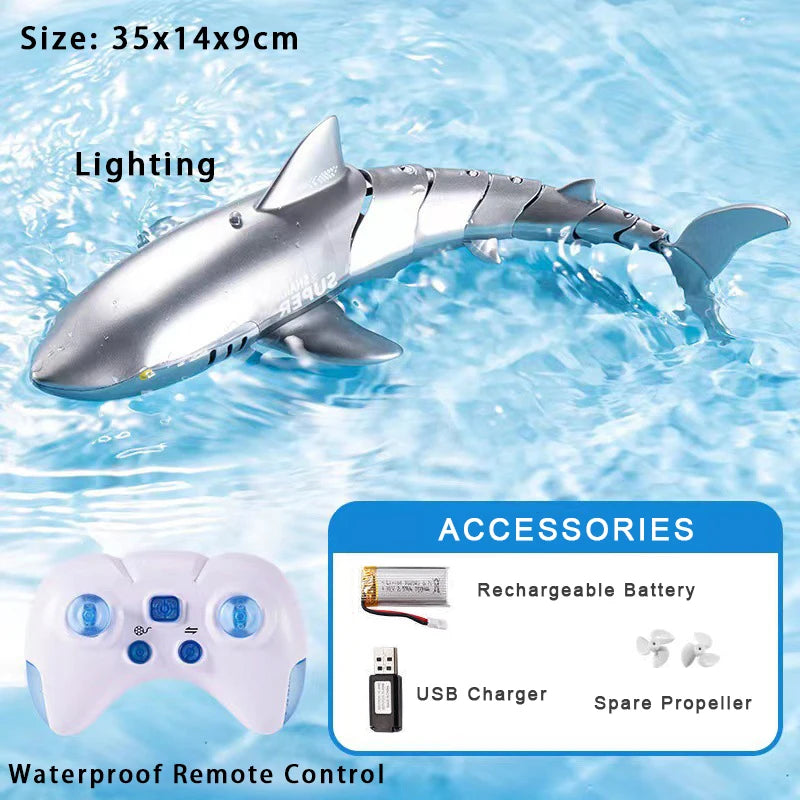 Robot Whale Shark Toy  - Remote Control Swimming Shark