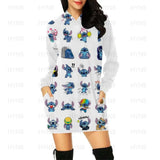 Disney Stitch Hoodie Dress – Cute Mini Sweater Dress