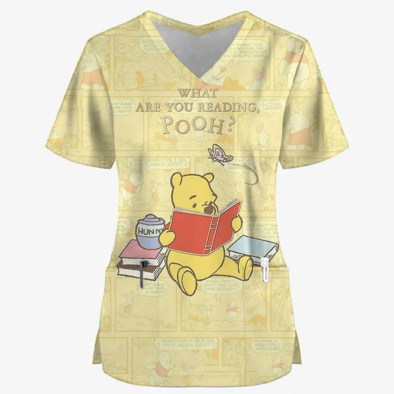 Winnie the Pooh 3D Scrub Tops