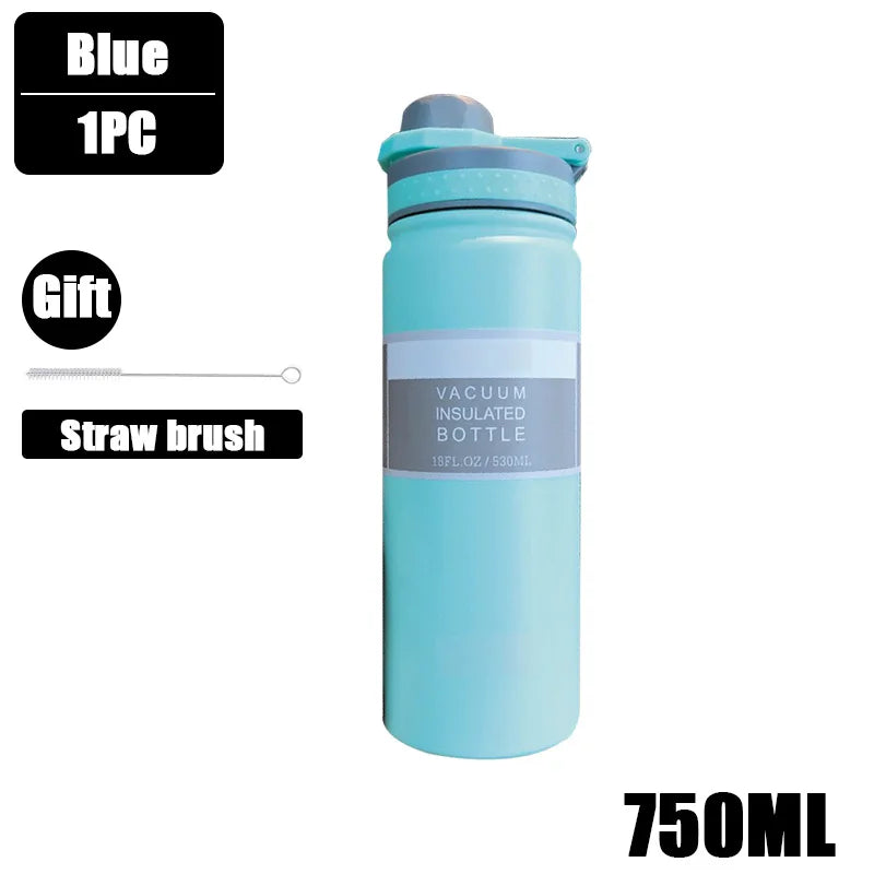 530/750ML Stainless Steel Outdoor Thermos Bottle – Large Capacity